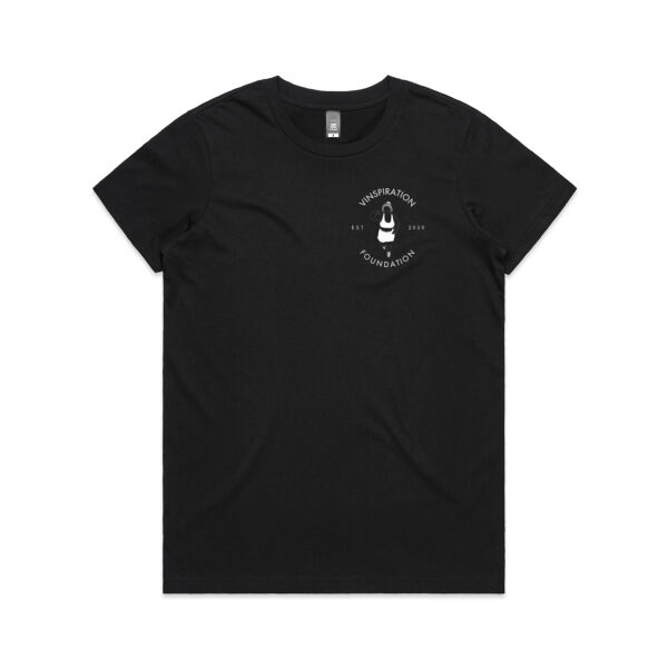 Women's Vinspiration Black Pocket Tee  Thumbnail